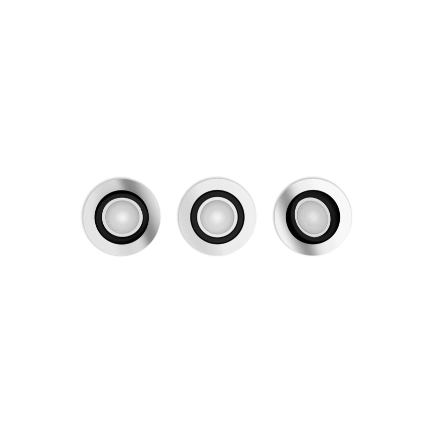 Philips - KIT 3xLED RGBW Ljusreglerad upphängd taklampa Hue CENTURA 1xGU10/4,2W/230V 2000-6500K