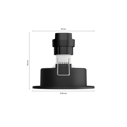 Philips - KIT 3xLED RGBW Ljusreglerad upphängd taklampa Hue CENTURA 1xGU10/4,2W/230V 2000-6500K
