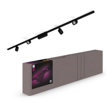 Philips  - KIT 4xLED RGB Dimbar spotlight För skensystem Hue PERIFO LED/20,8W/230V 2000-6500K