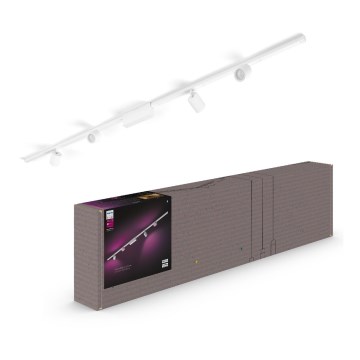 Philips  - KIT 4xLED RGB Dimbar spotlight  För skensystem Hue PERIFO LED RGB/20,8W/230V 2000-6500K