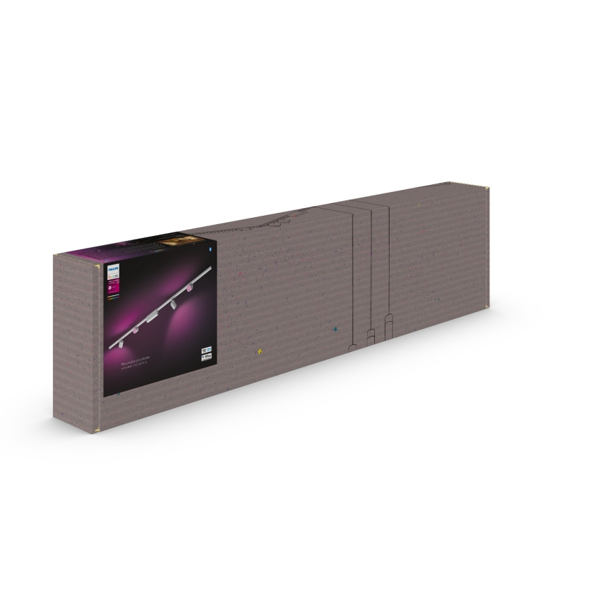 Philips  - KIT 4xLED RGB Dimbar spotlight  För skensystem Hue PERIFO LED RGB/20,8W/230V 2000-6500K
