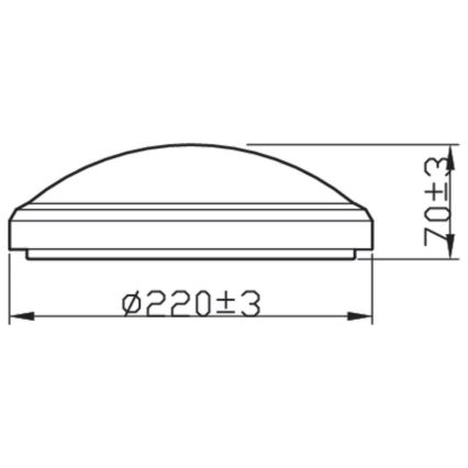 Philips - LED Badrum taklampa LED/6W/230V 4000K IP54 svart