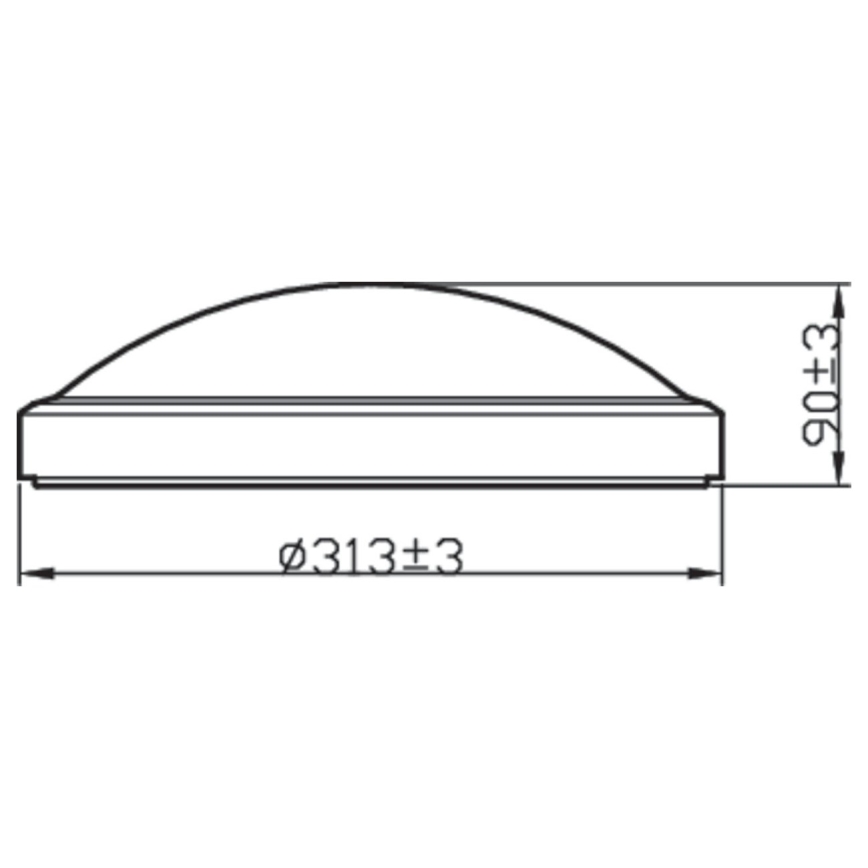 Philips - LED Badrumsbelysning tak BALANCE LED/17W/230V IP44