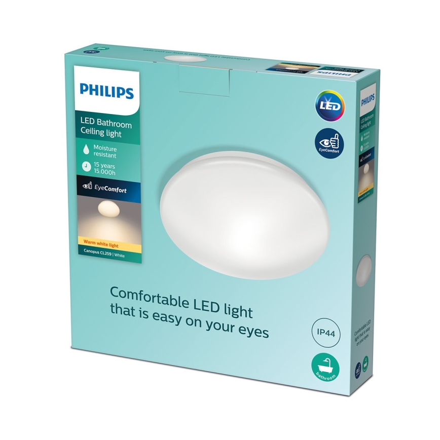 Philips - LED Badrumsbelysning tak CANOPUS LED/17W/230V IP44