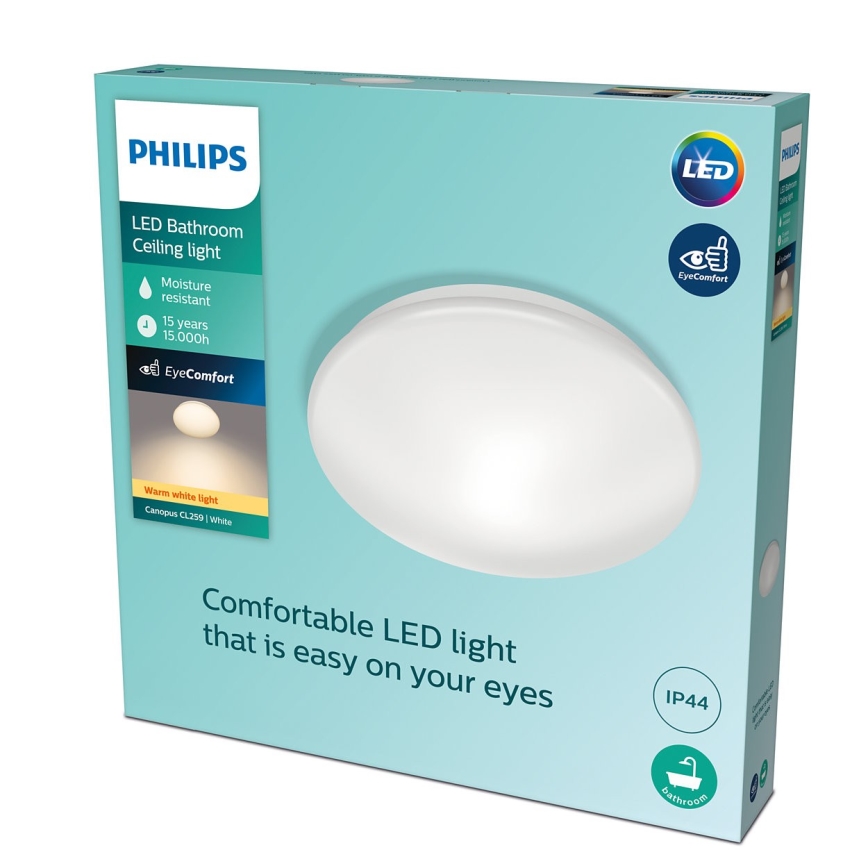 Philips - LED Badrumsbelysning tak CANOPUS LED/20W/230V IP44