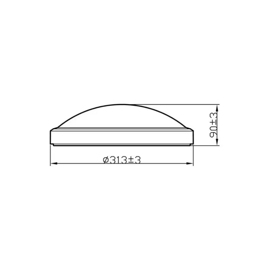 Philips - LED Badrumsbelysning tak DORIS LED/17W/230V 4000K IP44
