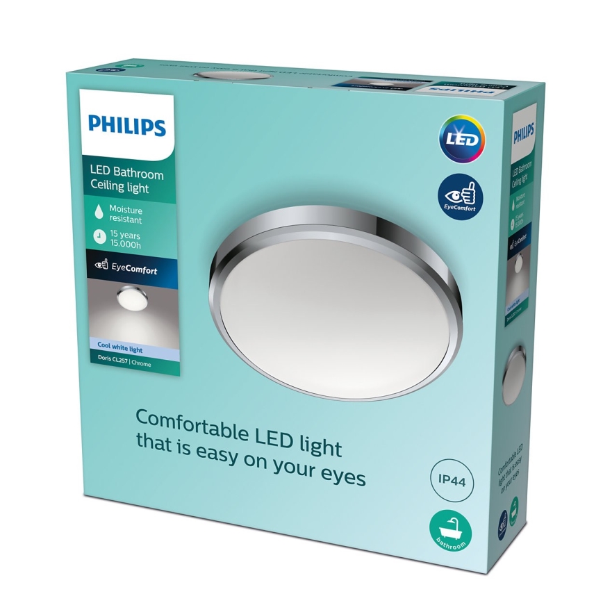 Philips - LED Badrumsbelysning tak DORIS LED/17W/230V 4000K IP44