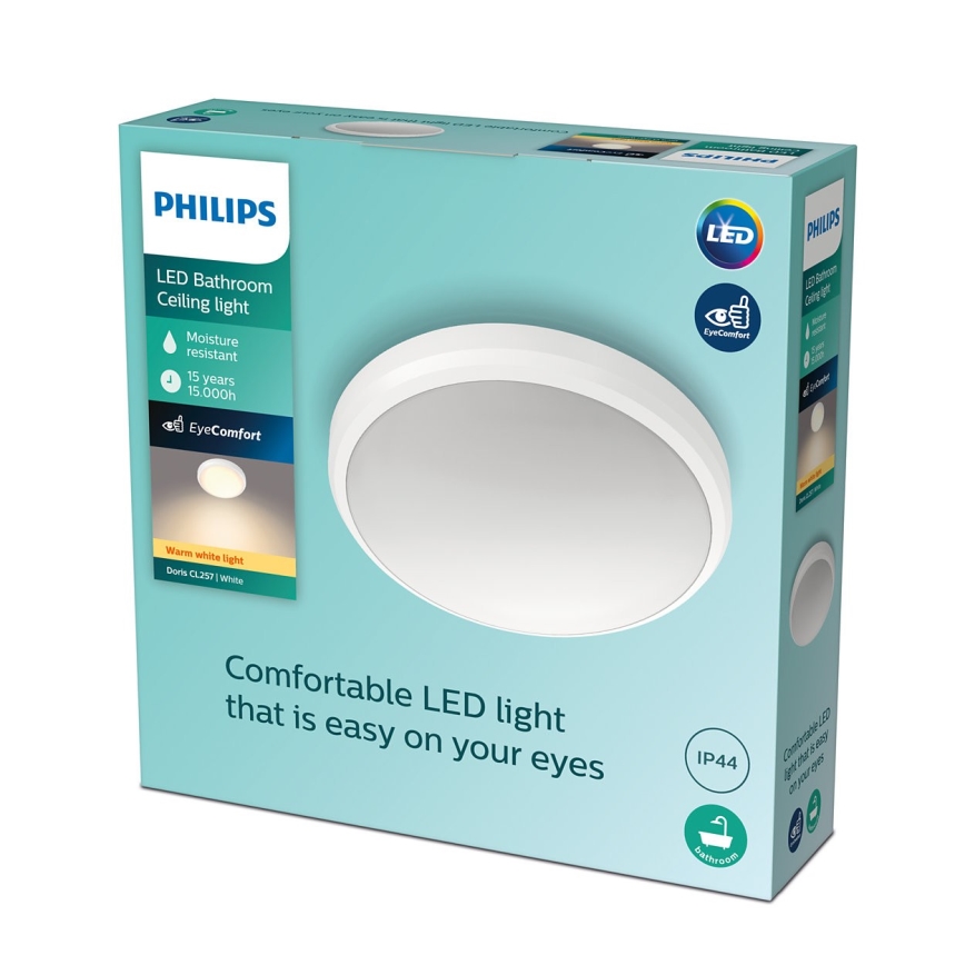 Philips - LED Badrumsbelysning tak DORIS LED/6W/230V 2,700K IP44
