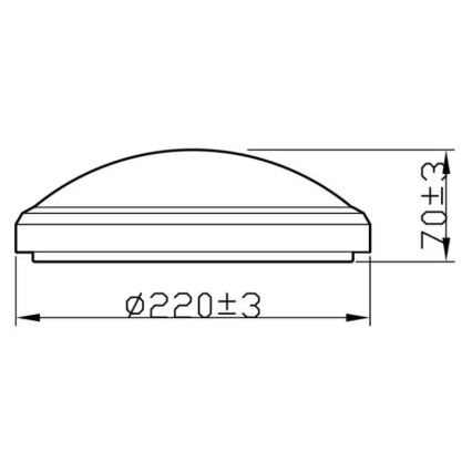 Philips - LED Badrumsbelysning tak DORIS LED/6W/230V 2,700K IP44