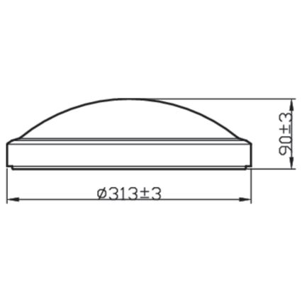 Philips - LED badrumstakbelysning  BALANCE LED/17W/230V IP44