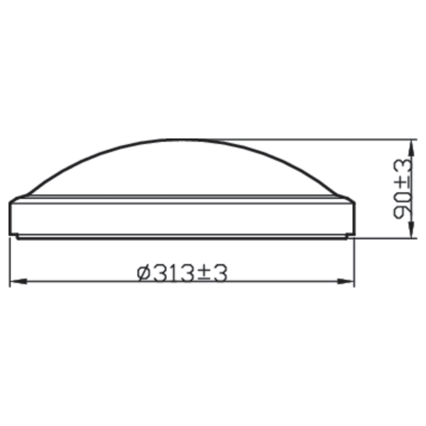 Philips - LED badrumstakbelysning  BALANCE LED/17W/230V IP44