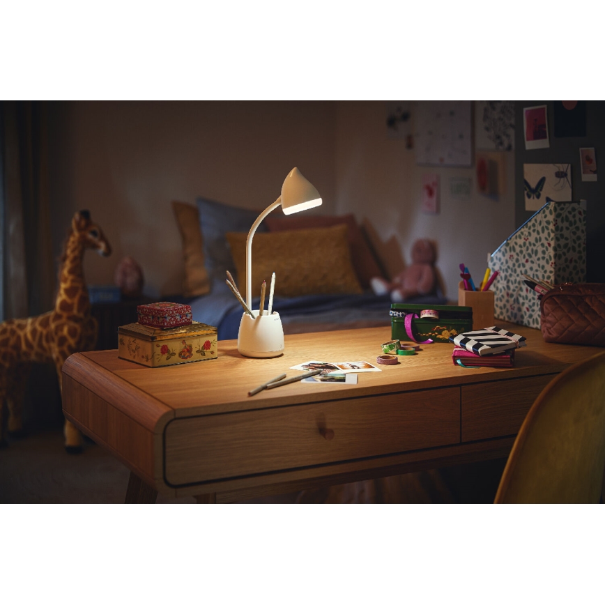 Philips - LED ljusreglerad bordslampa touch HAT LED/4,5W/5V 1800 mAh 3000/4000/5700K CRI 90