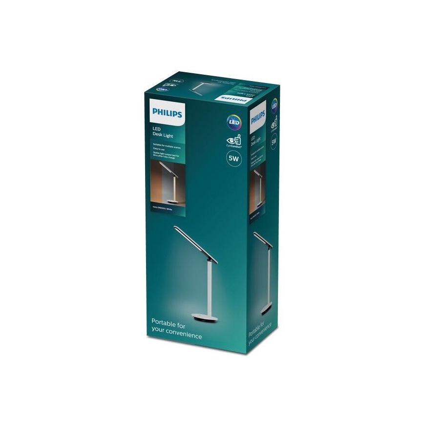 Philips - LED ljusreglerad bordslampa touch IVORY LED/5W/5V 3000 mAh 2700/3600/5000K CRI 90