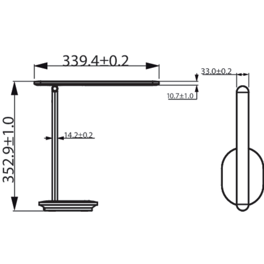 Philips - LED ljusreglerad bordslampa touch IVORY LED/5W/5V 3000 mAh 2700/3600/5000K CRI 90