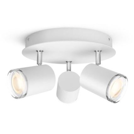 Philips - LED Dimbar Badrum spotlight Hue ADORE 3xGU10/5W/230V IP44 + Fjärrkontroll