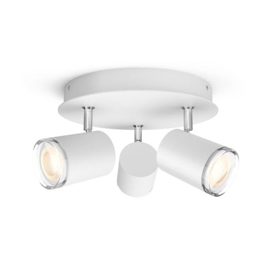 Philips - LED Dimbar Badrum spotlight Hue ADORE 3xGU10/5W/230V IP44 + Fjärrkontroll