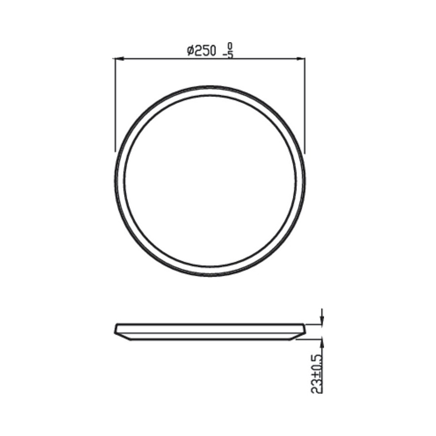 Philips - LED Dimbar bathroom Takbelysning SCENE SWITCH LED/15W/230V IP44 2700K