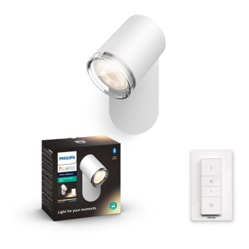 Philips - LED Dimbar Badrumsbelysning vägg Hue ADORE 1xGU10/5W/230V IP44 + Fjärrkontroll