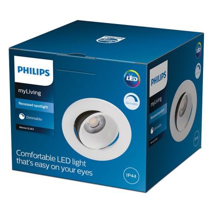 Philips - LED Dimbar badrumslampa ABROSA 1xLED/9W/230V IP44