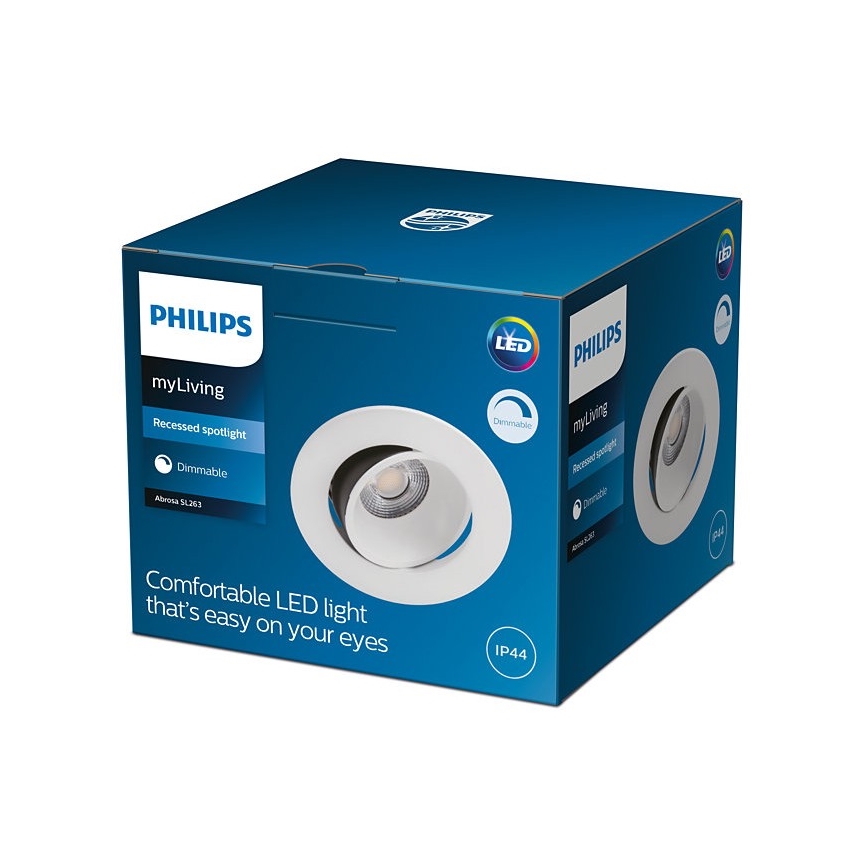 Philips - LED Dimbar badrumslampa ABROSA 1xLED/9W/230V IP44