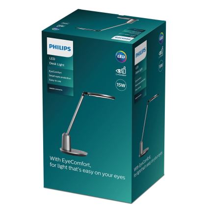 Philips - LED ljusreglerad bordslampa touch EINSTEIN SCENE SWITCH LED/15W/230V 2800/4000/5100K CRI94