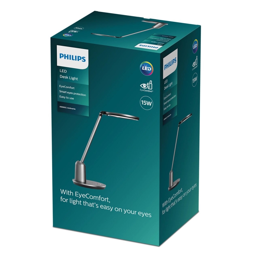 Philips - LED ljusreglerad bordslampa touch EINSTEIN SCENE SWITCH LED/15W/230V 2800/4000/5100K CRI94