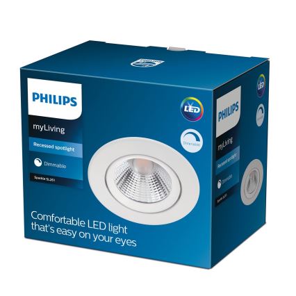 Philips - LED Dimbar infälld belysning DIVE LED/5,5W/230V 2700K
