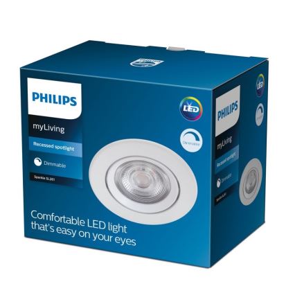 Philips - LED Dimbar infälld belysning DIVE LED/5W/230V 2700K