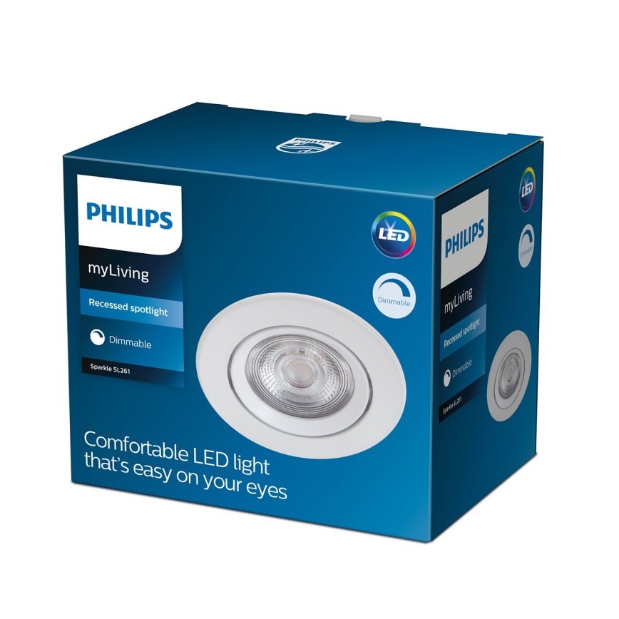 Philips - LED Dimbar infälld belysning DIVE LED/5W/230V 2700K