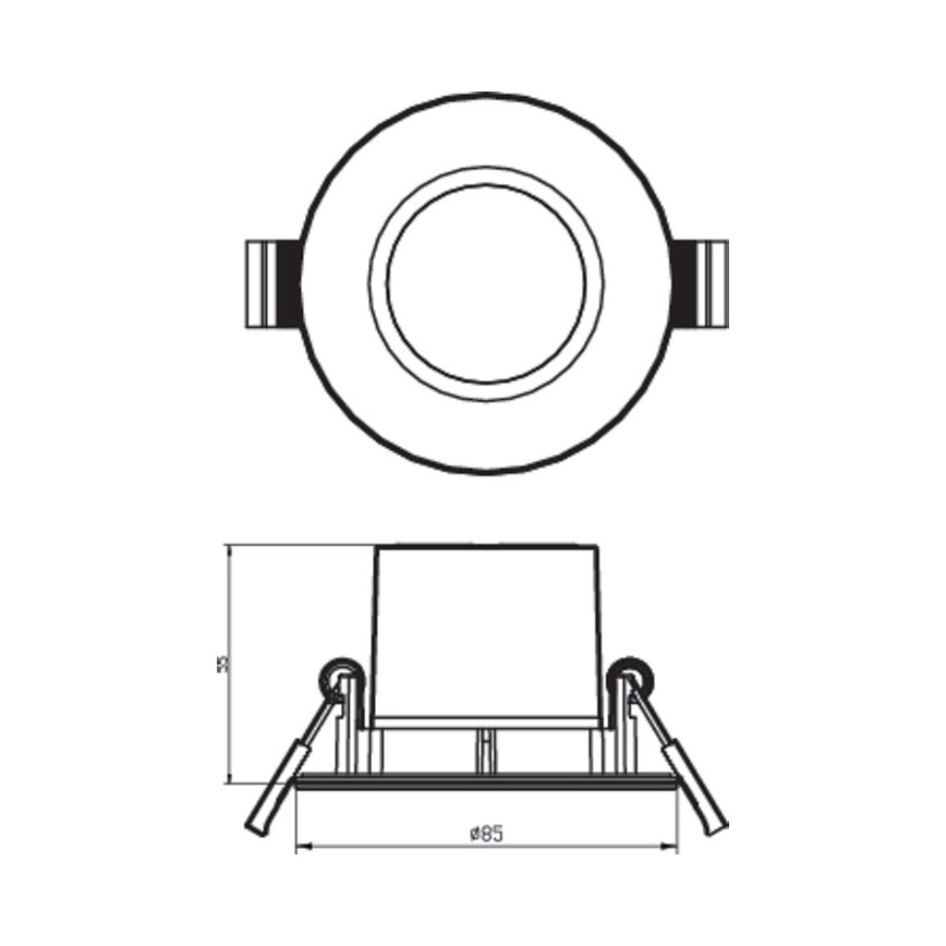 Philips - LED Dimbar infälld Belysning LED/5,5W/230V