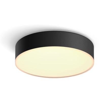 Philips - LED Dimbar taklampa Hue LED/9,6W/230V 2200-6500K diameter 261 mm svart + fjärrkontroll