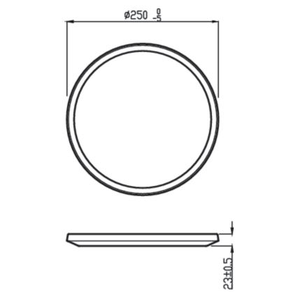 Philips - LED Dimbar Takbelysning SUPERSLIM CL550 LED/15W/230V