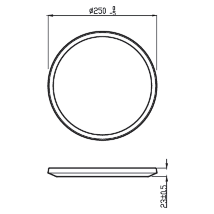 Philips - LED Dimbar Takbelysning SUPERSLIM CL550 LED/15W/230V