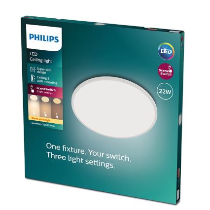 Philips - LED Dimbar Takbelysning SCENE SWITCH LED/22W/230V