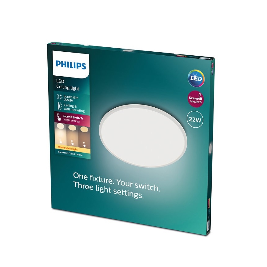 Philips - LED Dimbar Takbelysning SCENE SWITCH LED/22W/230V