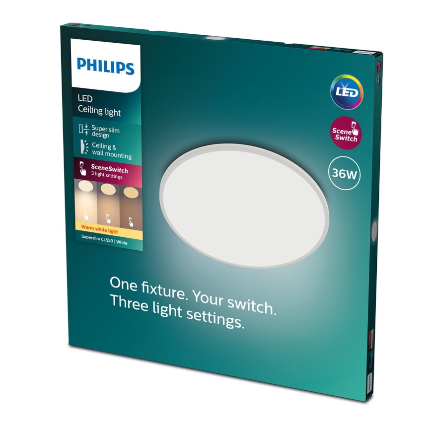 Philips - LED Dimbar Takbelysning SCENE SWITCH LED/36W/230V