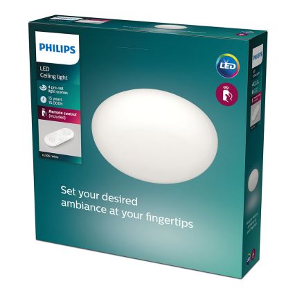 Philips - LED Dimbar Takbelysning TOBA 1xLED/23W/230V + Fjärrstyrd