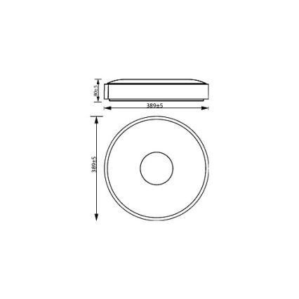 Philips - LED Dimbar taklampa COINER SCENE SWITCH LED/24W/230V 2700K svart