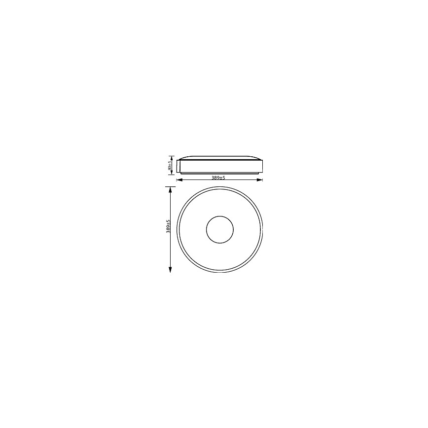 Philips - LED Dimbar taklampa COINER SCENE SWITCH LED/24W/230V 2700K svart