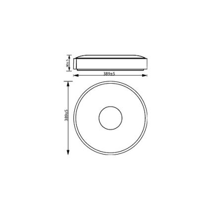 Philips - LED Dimbar taklampa COINER SCENE SWITCH LED/24W/230V 2700K vit