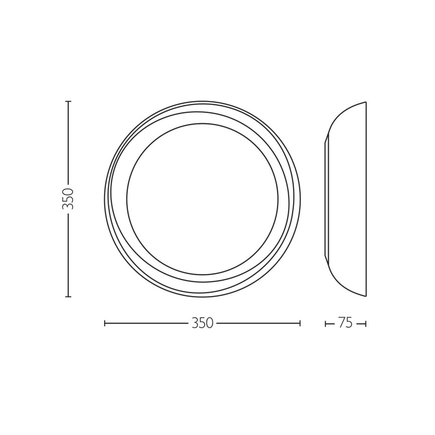 Philips - LED Dimbar taklampa FLETA SCENE SWITCH LED/10W/230V 4000K genomskinlig