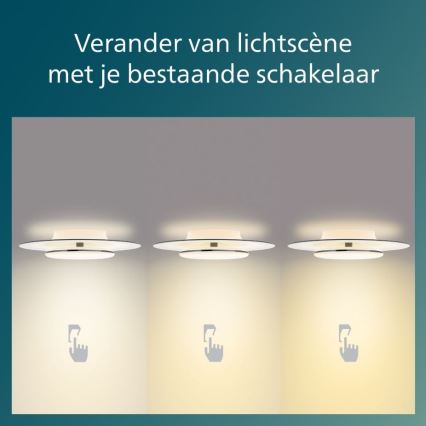 Philips- LED Dimbar taklampa SCENE SWITCH LED/40W/230V 2700K svart