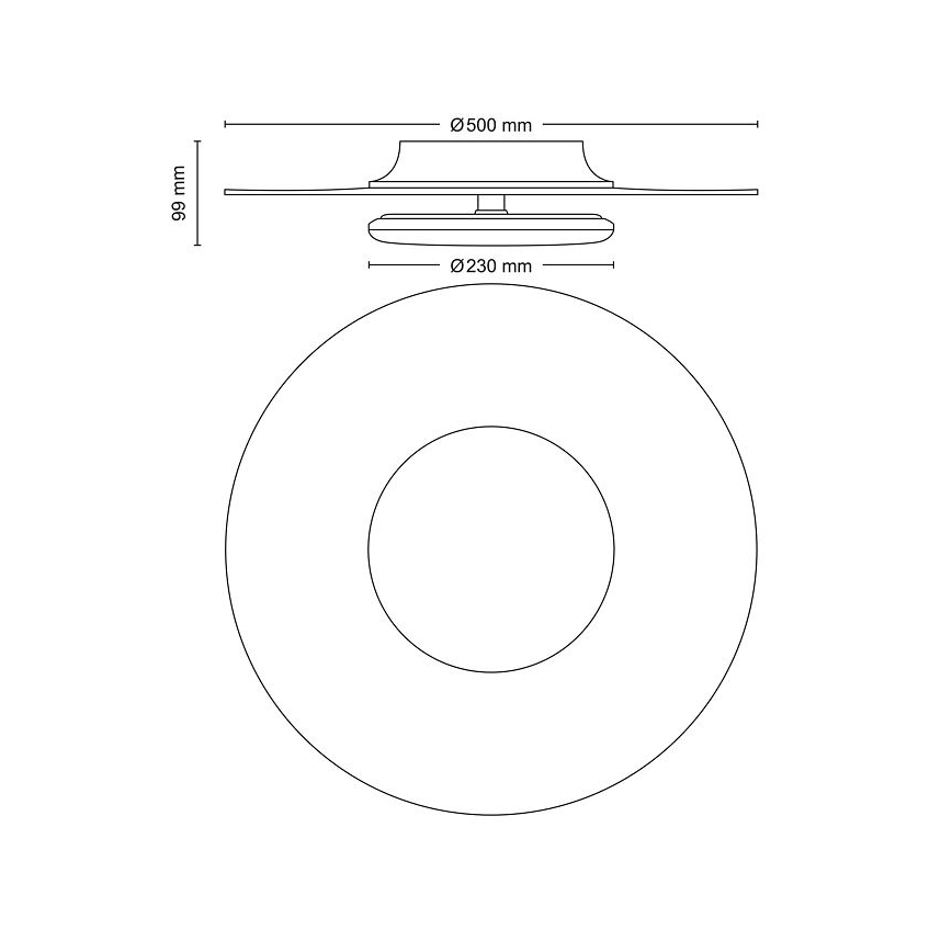 Philips- LED Dimbar taklampa SCENE SWITCH LED/40W/230V 4000K svart