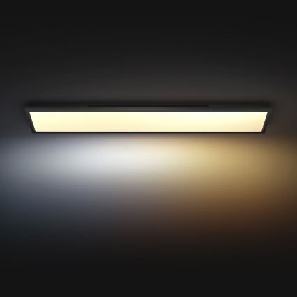 Philips - LED Dimbar taklampa Hue AURELLE LED/39W/230V 2200-6500K 120x30 cm svart