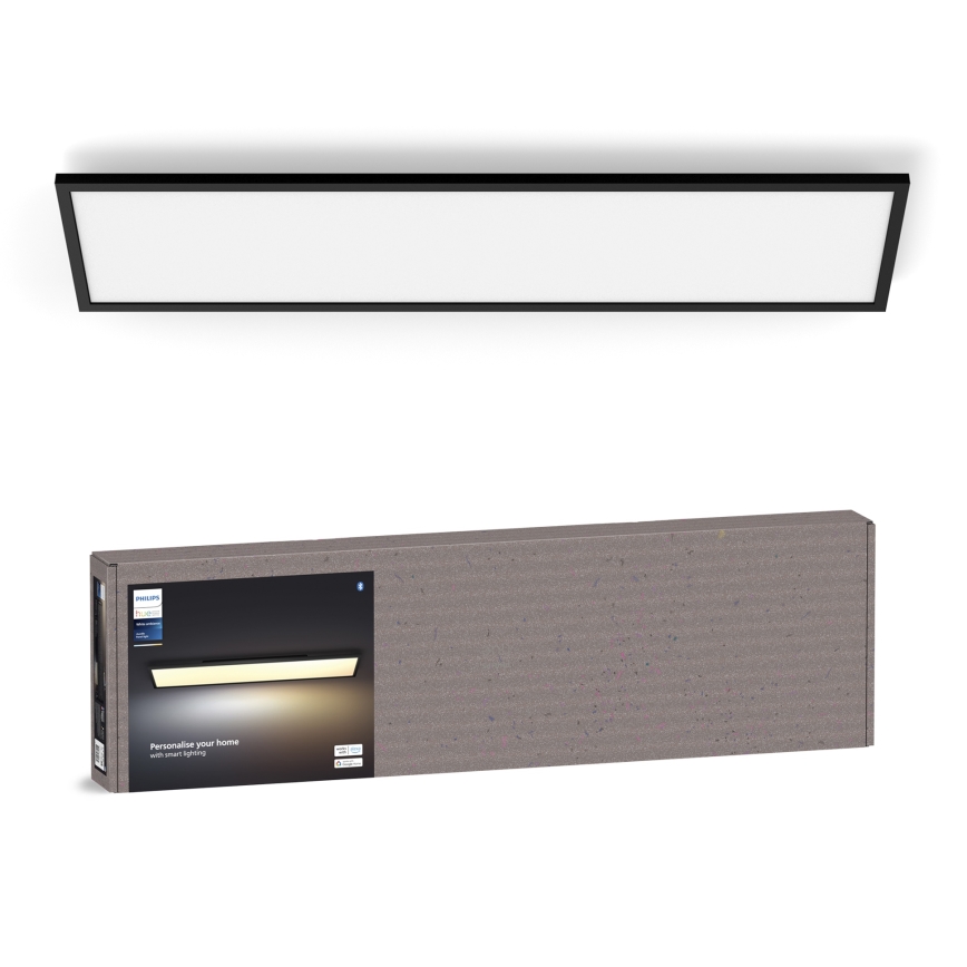Philips - LED Dimbar taklampa Hue AURELLE LED/39W/230V 2200-6500K 120x30 cm svart