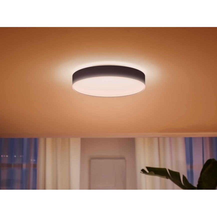 Philips - LED Dimbar taklampa Hue LED/33,5W/230V 2200-6500K diameter 425 mm svart + fjärrkontroll