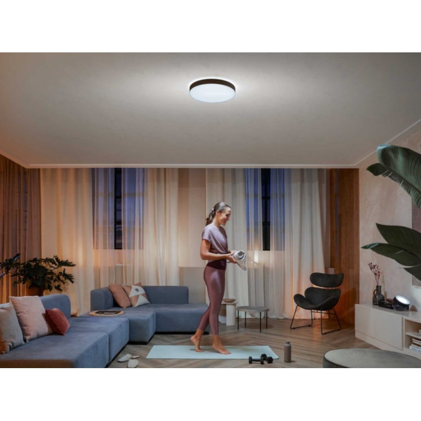 Philips - LED Dimbar taklampa Hue LED/33,5W/230V 2200-6500K diameter 425 mm svart + fjärrkontroll