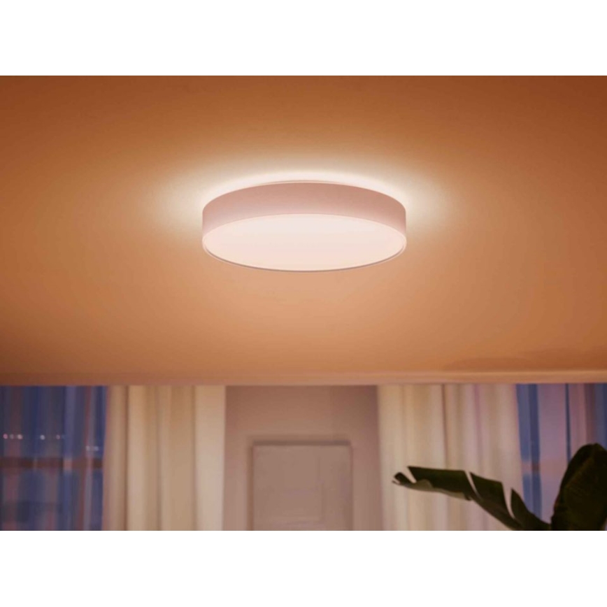 Philips - LED Dimbar taklampa Hue LED/33,5W/230V 2200-6500K diameter 425 mm vit + fjärrkontroll