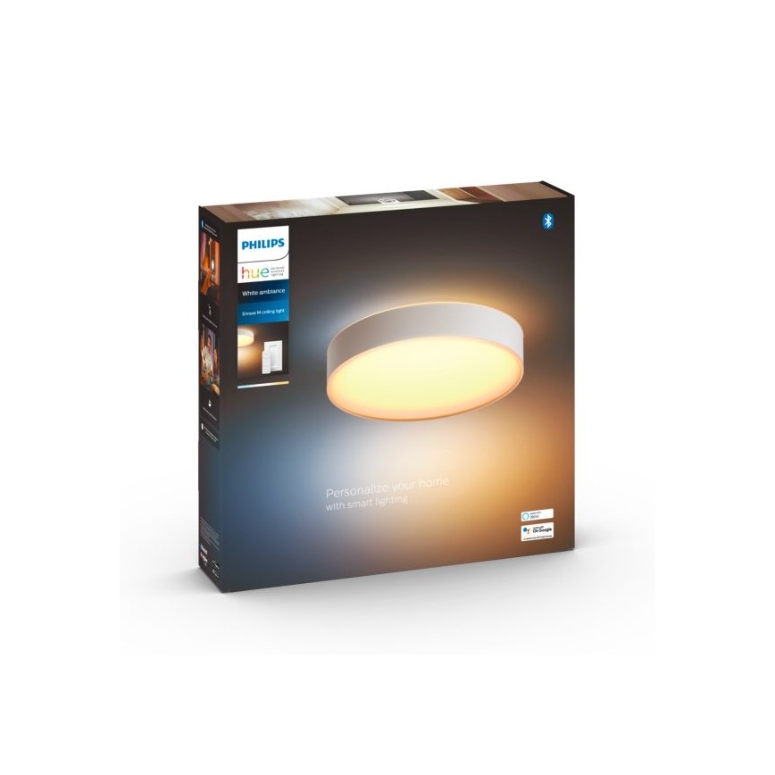 Philips - LED Dimbar taklampa Hue LED/19,2W/230V 2200-6500K diameter 381 mm vit + fjärrkontroll