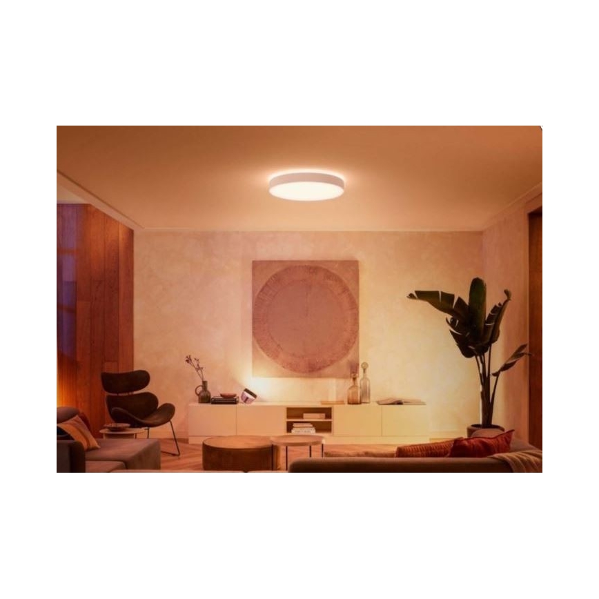 Philips - LED Dimbar taklampa Hue LED/48W/230V 2200-6500K diameter 551 mm vit + fjärrkontroll